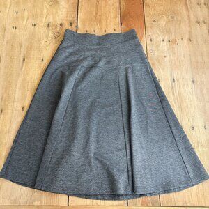 db established 1962 Gray Midi‎ Skirt Stretch Knit Full M